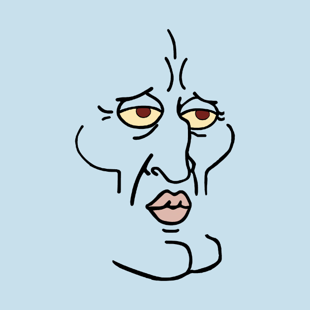 Handsome Squidward Face